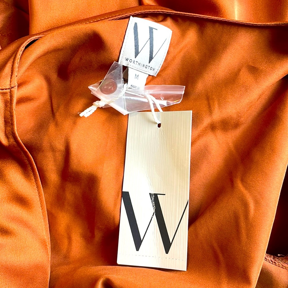 Worthington medium copper dress nwt